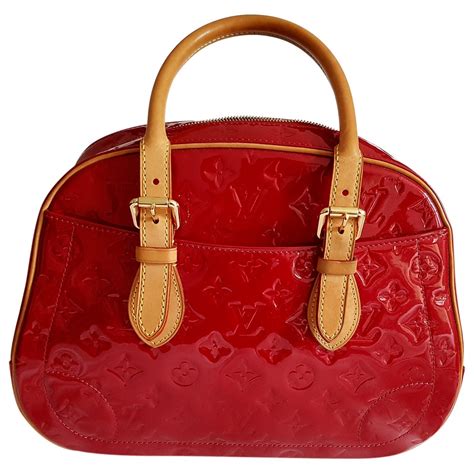 red patent leather louis vuitton purse